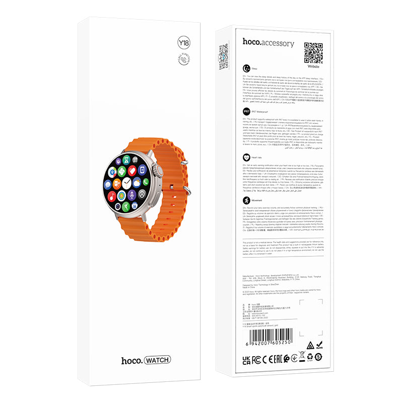 Hoco - Waterproof Smart Watch (Y18) Trendy zone